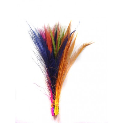 Dyed Peacock feather sword all colours