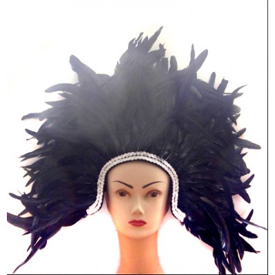 Feather headdress blue