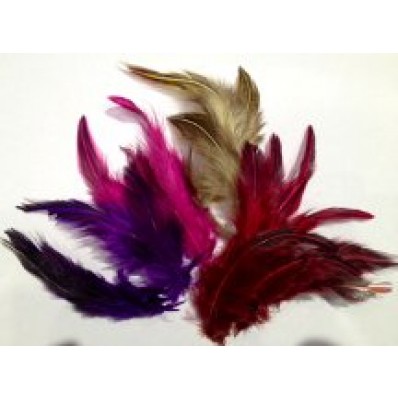 Dyed Jungle Cock Feathers