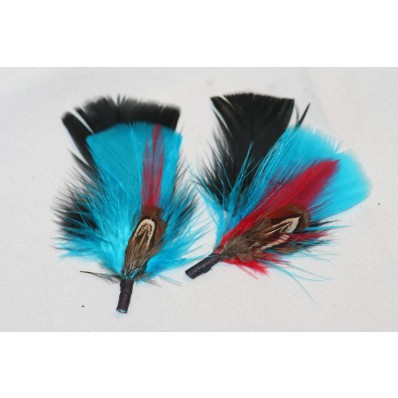 hat trim feathers