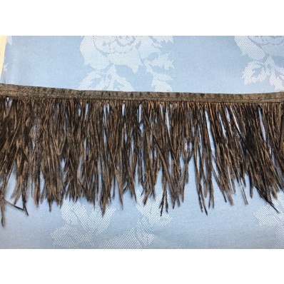 black ostrich feather fringe