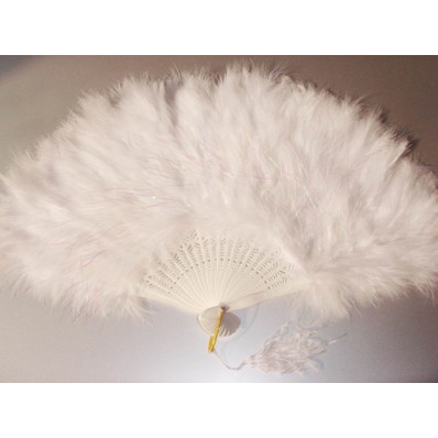 ivory feather fan
