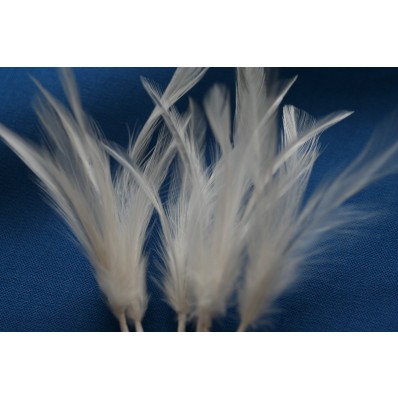 Wired feather mount ivory
