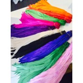 6 x 10-14inch coque feathers dyed colour