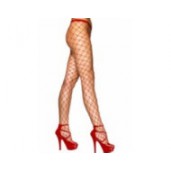 tights net diamond red