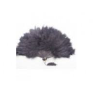 black feather fan