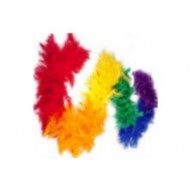 Feather Boa gay pride Rainbow mix