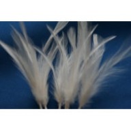 Wired feather mount ivory