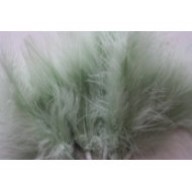 Wired fluffy feather mount mint green