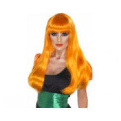 glamour witch wig orange