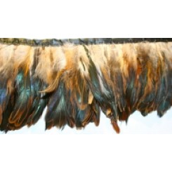 half bronze coque Feather Fringe 10-12inch drop