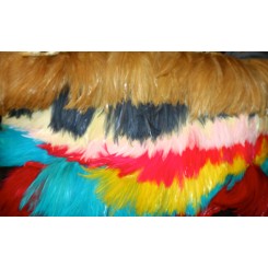 Dyed Hackle Feather Fringe