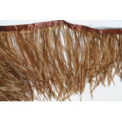 Ostrich feather floaty Fringe brown