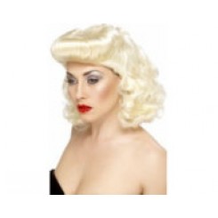 pin up girl wig white