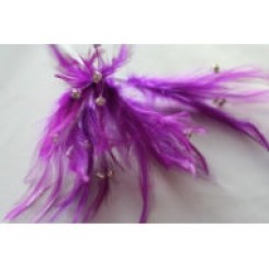 Wired diamond feather mount plum