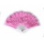 Baby pink feather fan