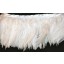 white schlapen Feather Fringe