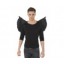 latex black bat wings