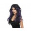 long black purple wig