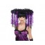 long wig black purple