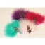 marabou & guinea fowl feather millinary mount