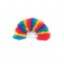 Gay pride rainbow feather fan