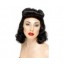 pin up girl wig black