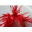 Wired diamond feather mount red