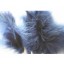Wired fluffy feather mount navy blue