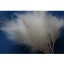 Wired fluffy feather mount white