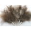 Wired fluffy feather mount brown