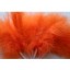 Wired fluffy feather mount orange