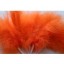 Wired fluffy feather mount orange