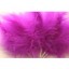 Wired fluffy feather mount plum