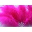 Wired fluffy feather mount hot pink