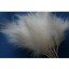 Wired fluffy feather mount ivory