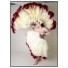 Burlesque triple feather fan 26-28inch plumes