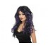 long black purple wig