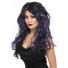 long black purple wig