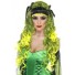 long wig green black