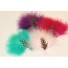 marabou & guinea fowl feather millinary mount