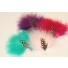 marabou & guinea fowl feather millinary mount