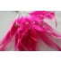 Wired diamond feather mount hot pink