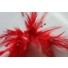 Wired diamond feather mount red