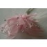 Wired diamond feather mount baby pink