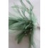 Wired diamond feather mount olive green