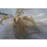 Wired diamond feather mount beige