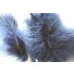 Wired fluffy feather mount navy blue