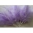 Wired fluffy feather mount lilac