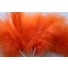 Wired fluffy feather mount orange